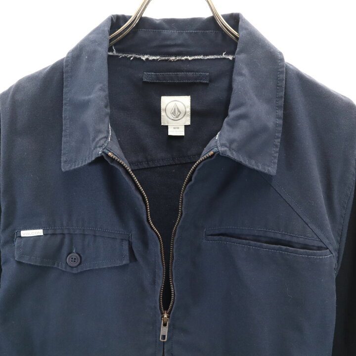 楽天市場】古着 VOLCOM ボルコム ワークジャケット M ネイビー 