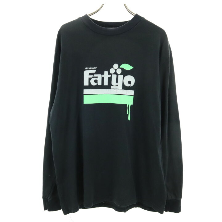 楽天市場】古着 FAT エフエーティー 長袖 Tシャツ ブラック ロンT 