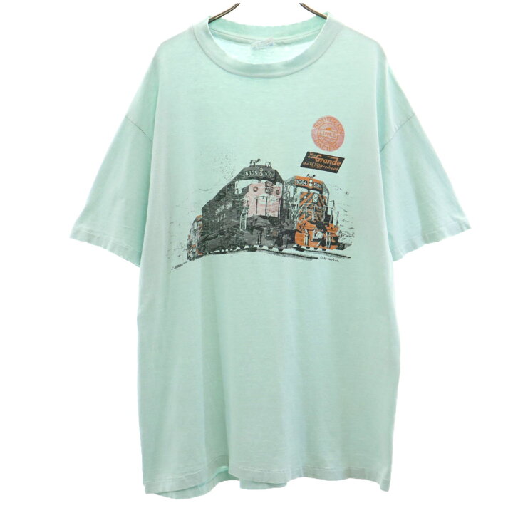 楽天市場】古着 Hanes ヘインズ 80s 90s USA製 オールド 鉄道プリント 