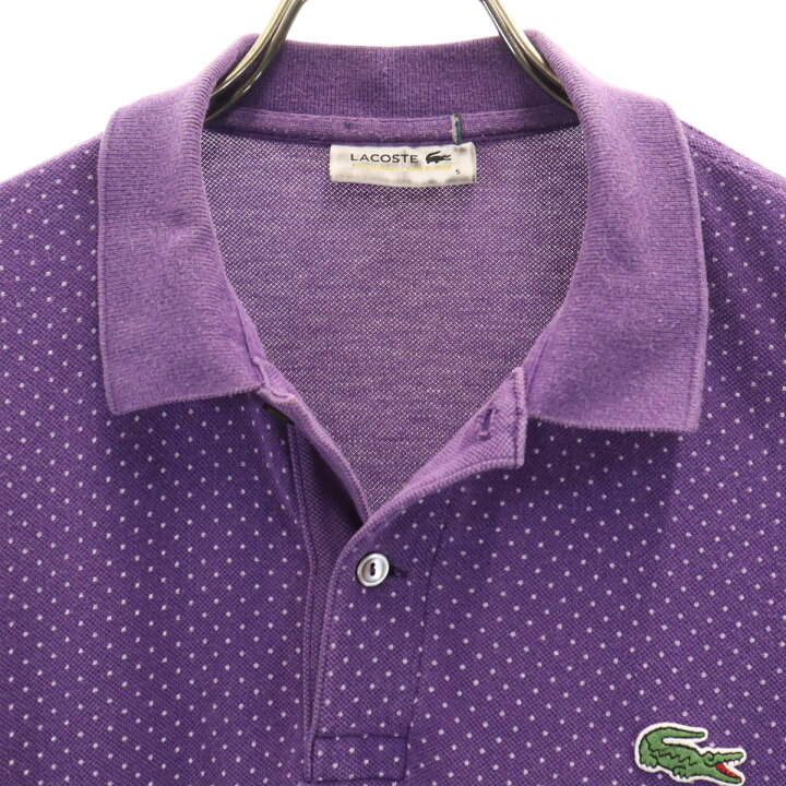 楽天市場】古着 LACOSTE ラコステ 日本製 ドット柄 半袖 ポロシャツ 5 