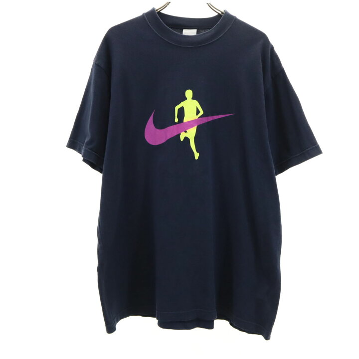 楽天市場】古着 NIKE ナイキ 半袖 Tシャツ L ネイビー メンズ 【中古 