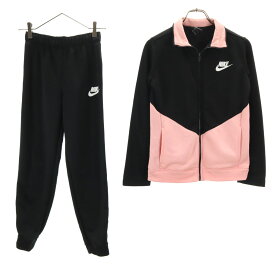 古着 NIKE ナイキ 長袖 ジャージジャケット 上下 セットアップ L ブラック レディース 【中古】 【PD】