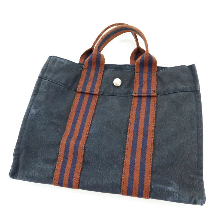 楽天市場】古着 HERMES エルメス フランス製 フールトゥPM キャンバス 