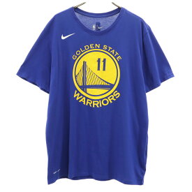 古着 NIKE ナイキ 半袖 NBA Tシャツ XL ブルー系 DRI-FIT ウォリアーズ クレイトンプソン メンズ 【中古】