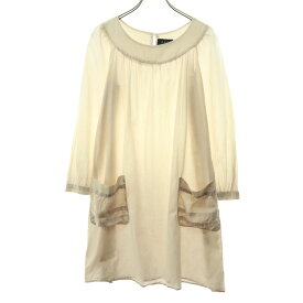 古着 A.P.C. アーペーセー ポーランド製 長袖 シャツワンピース XS ホワイト系 レディース 【中古】 【PD】