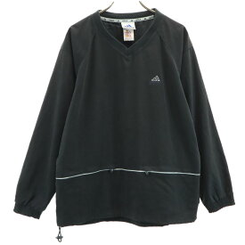 古着 adidas アディダス ゴルフ 長袖 Vネック ピステ M ブラック レディース 【中古】