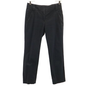古着 theory セオリー 日本製 クロップドパンツ 0 ブラック レディース 【中古】