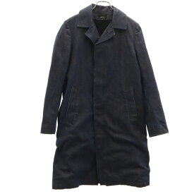 古着 A.P.C. アーペーセー 日本製 ロング デニムコート S インディゴ 裏ウール レディース 【中古】