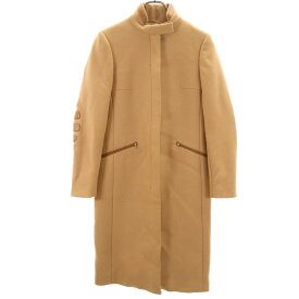 古着 PRADA プラダ イタリア製 ウールコート 38 ベージュ レディース 【中古】