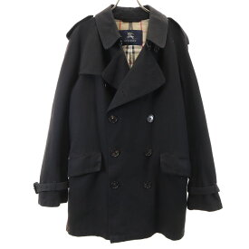 古着 BURBERRY バーバリー LONDON トレンチコート L ブラック系 三陽商会 メンズ 【中古】
