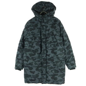 古着 H&M エイチアンドエム TRD MRK コラボ 迷彩柄 長袖 中綿コート S グレー メンズ 【中古】