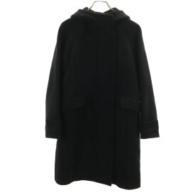 古着 LE CIEL LEU ルシェルブルー ウールコート 38 ブラック レディース 【中古】