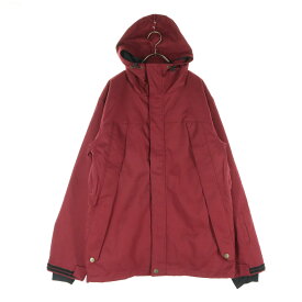古着 美品 namelessage ネームレスエイジ ワンポイントロゴ 長袖 中綿 スノーボード ウェア L レッド メンズ 【中古】