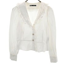 ZARA BASIC フリルブラウス Mサイズ ZARA BASIC フリルブラウス M 