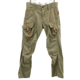 古着 EDWIN エドウィン カーゴパンツ S オリーブ系 メンズ 【中古】