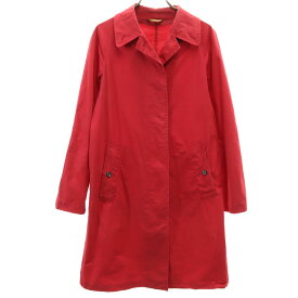 古着 GRENFELL グレンフェル イギリス製 オープンカラー コート 32 レッド系 レディース 【中古】