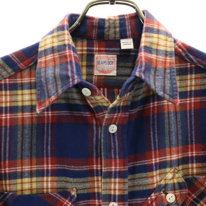 楽天市場】古着 BEAMS BOY ビームスボーイ 日本製 チェック柄 長袖 