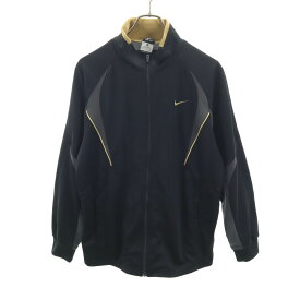 古着 NIKE ナイキ トラックジャケット M ブラック ジャージ メンズ 【中古】