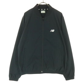 古着 NEW BALANCE ニューバランス ワンポイントロゴ 長袖 ジップジャケット M ブラック メンズ 【中古】