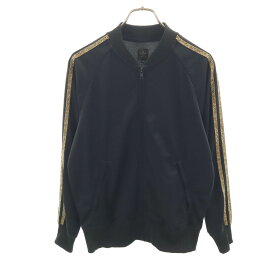 古着 adidas アディダス トラックジャケット M ブラック ジャージ メンズ 【中古】