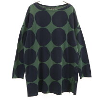 楽天市場】マリメッコ 中古（ブランドユニクロ）（レディース UNIQLO x Marimekko ドット柄 長袖シャツ 長袖ネイビー M