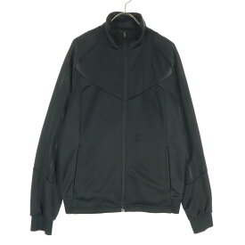 古着 adidas アディダス ワンポイントロゴ 長袖 トラックジャケット M ブラック ジャージ メンズ 【中古】