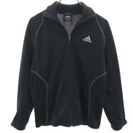 古着 adidas アディダス トラックジャケット S ブラック ジャージ メンズ 【中古】