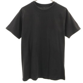古着 Champion チャンピオン 半袖 Tシャツ S ブラック 無地 メンズ 【中古】