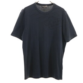 古着 Emporio Armani エンポリオアルマーニ 半袖 Tシャツ S ブラック メンズ 【中古】