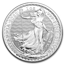 【新品】※ポスト投函※『ブリタニア銀貨 1オンス 2025年製 クリアケース入り』純銀 コイン イギリス王立造幣局発行 31.1gの純銀 純銀コイン 品位：99.9% シルバー コイン 英国 エリザベス女王 チャールズ国王 イングランド《安心の本物保証》【保証書付き】
