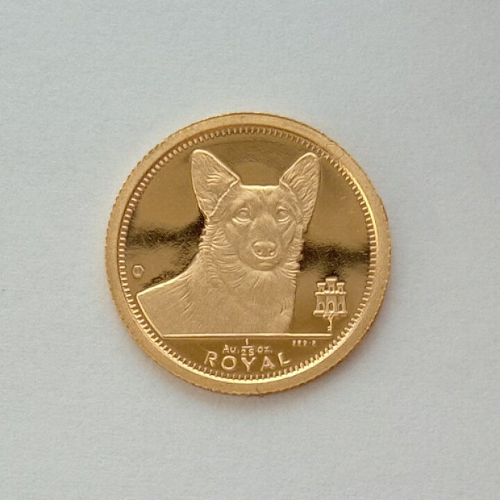 楽天市場】24金 ロイヤルドック金貨（犬） 1/25オンス 1991年製 英領 