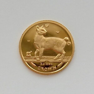 純金コイン キャット 金貨　1/25オンス 1994年製 マン島政府発行 純金 金 ゴールド コイン 品位 99.99% 24K 硬貨 貨幣 猫 ネコ