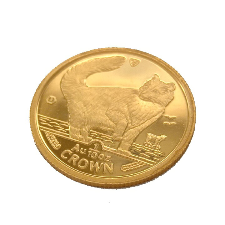 楽天市場】24金 キャット 金貨 1/10オンス 1991製 マン島政府発行金  