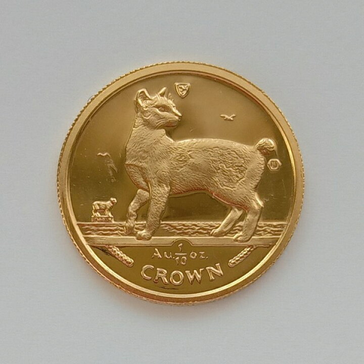 楽天市場】純金コイン 24金 キャット 金貨 1/10オンス 1994年製 マン島 