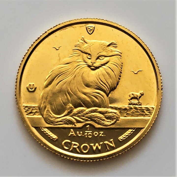 楽天市場】24金 キャット 金貨 1/10オンス 1995年製 マン島政府発行  