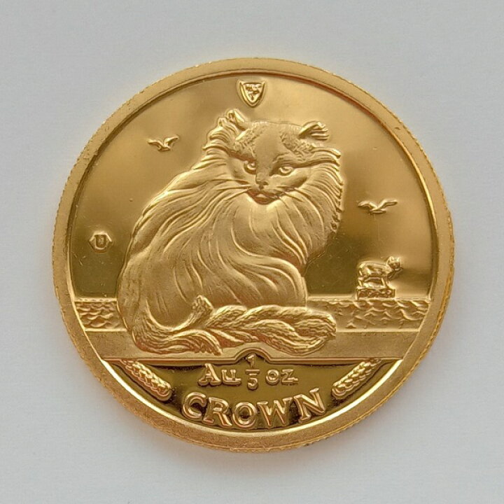 楽天市場】【猫 コイン 純金】キャット金貨 1/5オンス 1995年製 マン島  