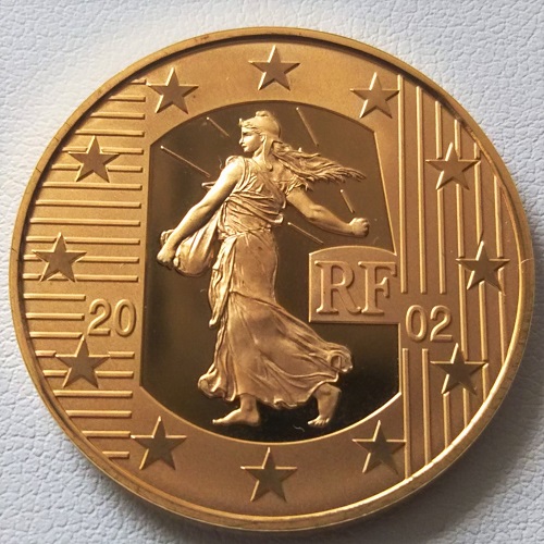 楽天市場金コイン フランス金貨 種をまく女神 ユーロ 年