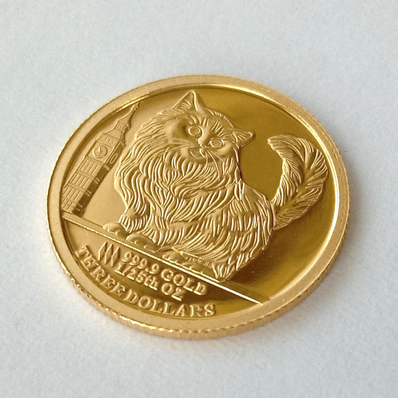 楽天市場】24金 キャットコイン 1/25オンス 2022年製 ゴールドコイン
