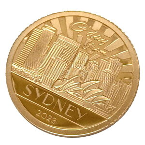 24金 シドニー 金貨 0.5g2023年製 クック諸島ゴールドコイン（K24/99.99%） 限定5000枚 世界都市・名所シリーズ オーストラリア オペラハウス 50周年 ミニコイン