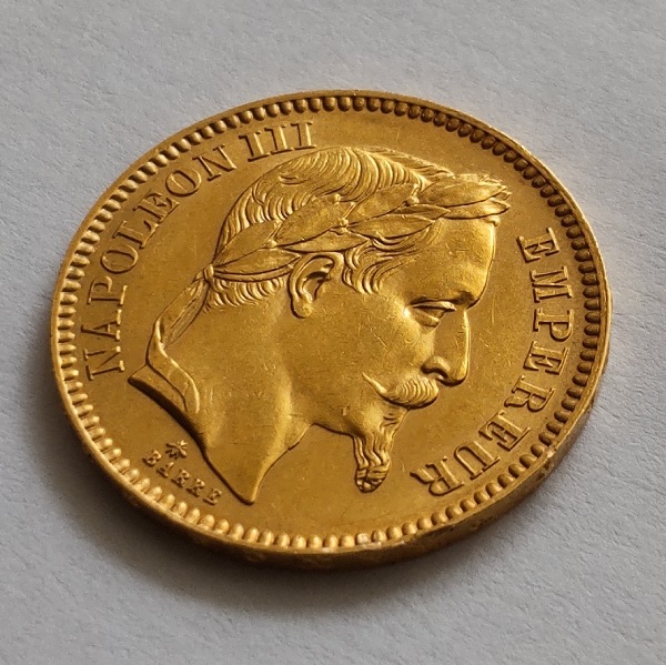 楽天市場】金コイン ナポレオン金貨 ナポレオン3世 1865年 20フラン