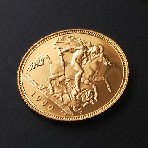 【楽天市場】金コイン ソブリン金貨 1/2sov（ハーフ） 1980年 