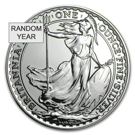 ※ポスト投函※【新品】『ブリタニア銀貨 1オンス ランダム・イヤー クリアケース入り 』純銀 コイン イギリス王立造幣局発行 31.1gの純銀 純銀コイン 品位：99.9% シルバー コイン 英国 エリザベス女王 チャールズ国王 イングランド《安心の本物保証》【保証書付き】