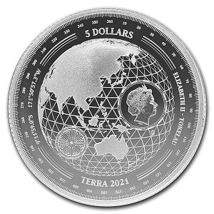 楽天市場 新品 テラ銀貨 1オンス 21年製 クリアケース入り 純銀 コイン トケラウ発行 31 1g 品位 99 9 純銀 シルバー エリザベス女王 地球 世界 地図 ワールド Terra Silver Coin シルバーコイン 安心の本物保証 保証書付き コインケース入り 巾着袋入り