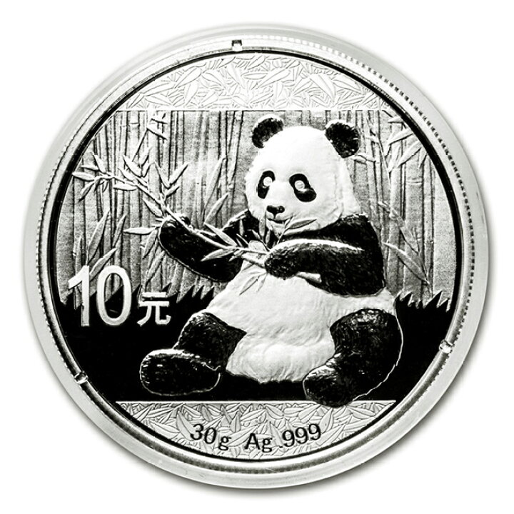 楽天市場】銀貨 純銀『パンダ銀貨 30g 2017年製 クリアケース入り 