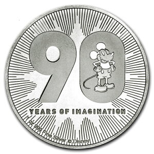 楽天市場 新品 ミッキーマウス 誕生90周年記念銀貨 1オンス 18年製 純銀 コイン ニュージーランド造幣局発行 31 1gの純銀 品位 99 9 シルバー ディズニー Disney Mickey アメリカ キャラクター 金 銀 貴金属 販売 コレクション ギフト Silver 保証書付き