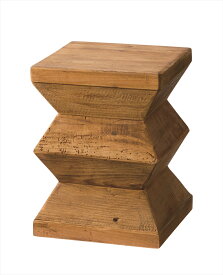 スツール ブラウン HIT-101 スツール 花台 玄関スツール 小物置き 面取り加工 ベッドサイド ソファサイド 椅子 コンパクト シンプル ナチュラル 古材 パイン材 天然木 ファブリック
