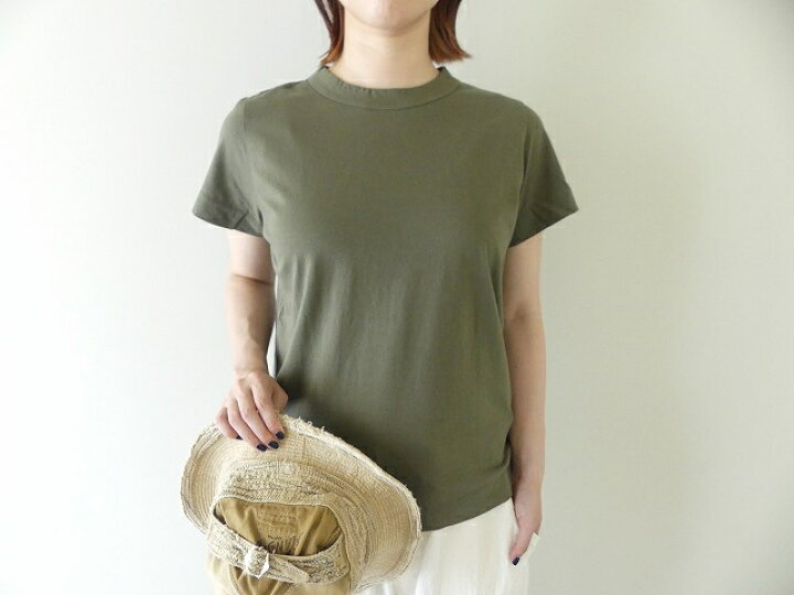 楽天市場】homspun(ホームスパン) 天竺半袖Tシャツ (4)カーキ(231-6271 