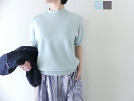 【SALE】【SALE】homspun(ホームスパン) ムラ糸裏毛半袖プルオーバー(251-6547)