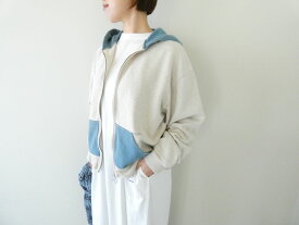 KAPITAL(キャピタル) TOP裏毛2TONE ZIP UP GYMパーカー(K2603LC084)