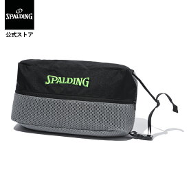 【公式】シューズバッグ ブリーズ グレー×グリーン 42-005GG SPALDIG スポルディング 公式 バスケットボール バスケ バッグ 靴 メンズ レディース 男性 女性 緑 通気性 シューズケース 靴袋 靴入れ シンプル かっこいい かわいい
